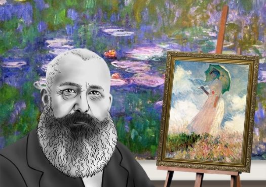 Градина в Сент-Адрес (1867) от Клод Моне - Garden at Sainte-Adresse (1867) by Claude Monet