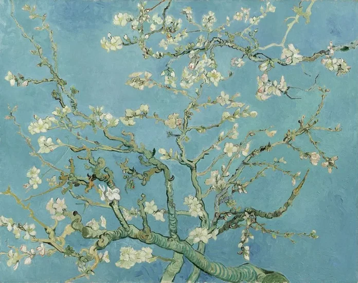 Цъфнали бадеми (1888-1890) от Винсент Ван Гог - Almond Blossoms (1888-1890) by Vincent Van Gogh